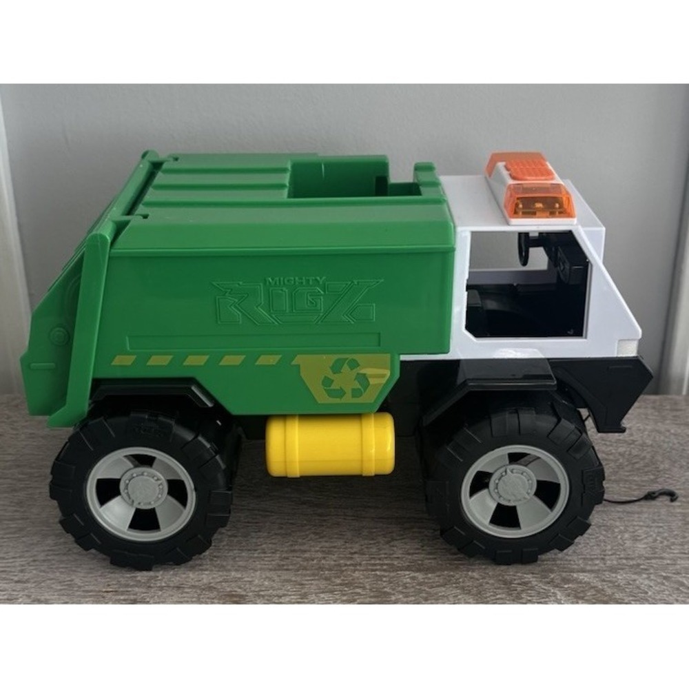 Kids Mighty Rigz Motorized Garbage Truck Trash Recycling w/ Lights Sound Works
